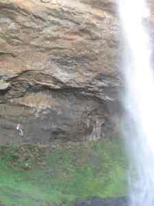 Abseiling down Sipi Falls